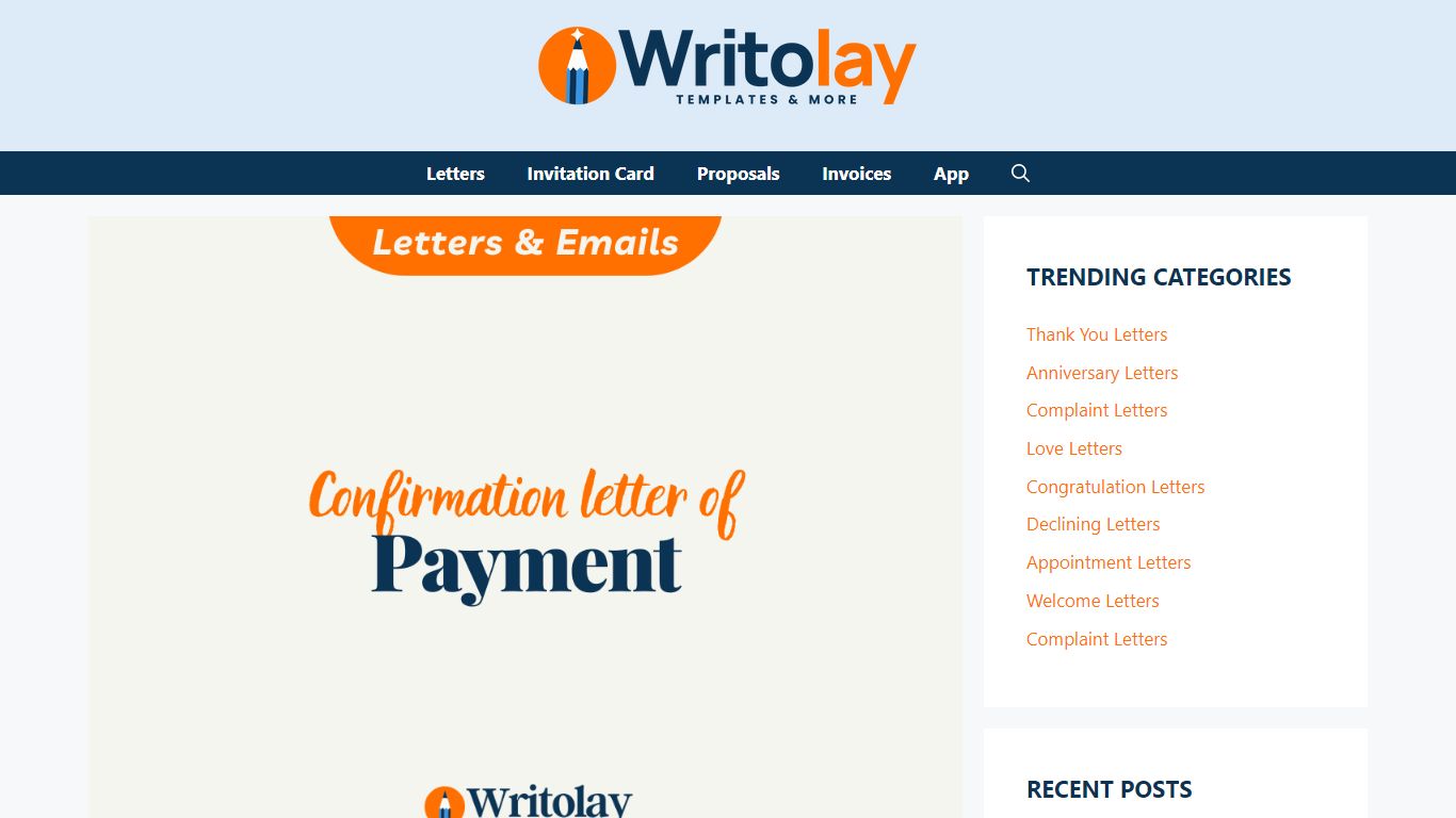 Payment Confirmation Letter: 4 Templates - Email, Letter and ...